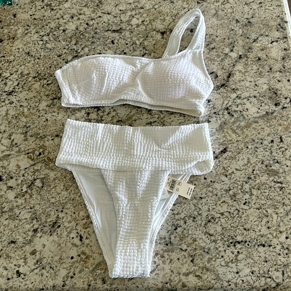 aerie Other - Aerie white textured bikini size S